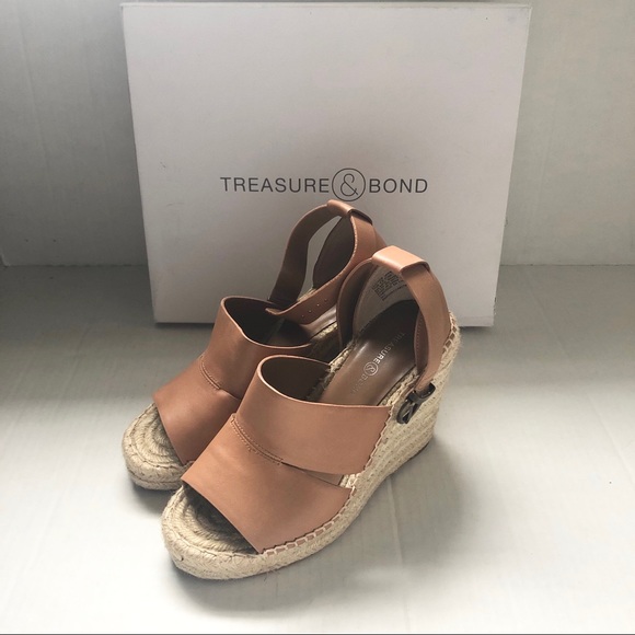 Sannibel Espadrille Platform Wedge Sandal Tan 5.5 - Picture 3 of 16